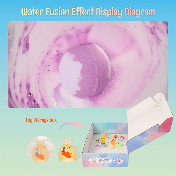 Lushbleu™ Bath Bombs for Kids with Toys Inside (15 Pcs)