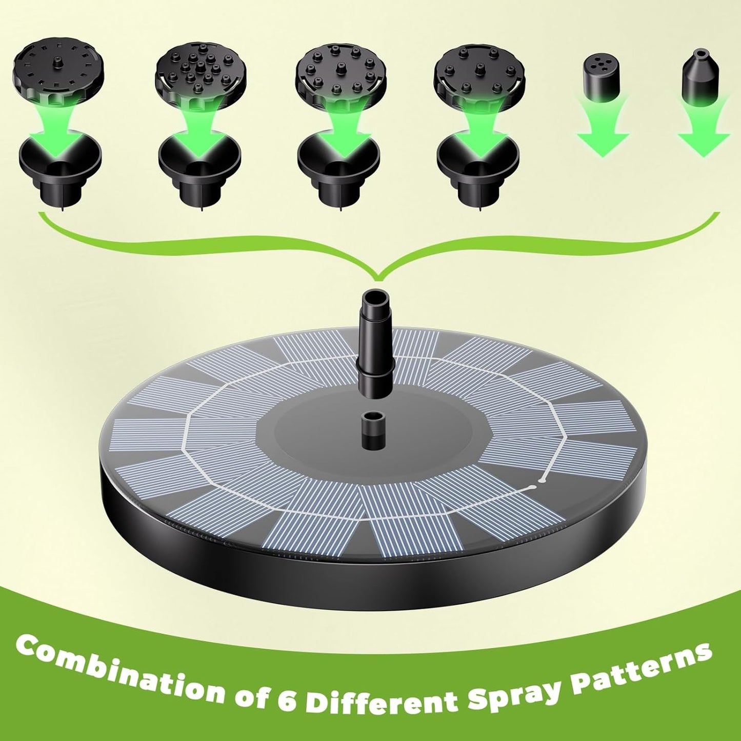 Solar Fountain for Kids and Bird Bath