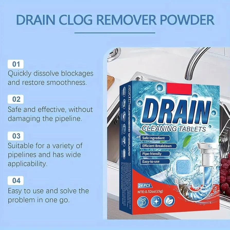 Lushbleu™ Drain Cleaning Tablets for Sinks & Pipes