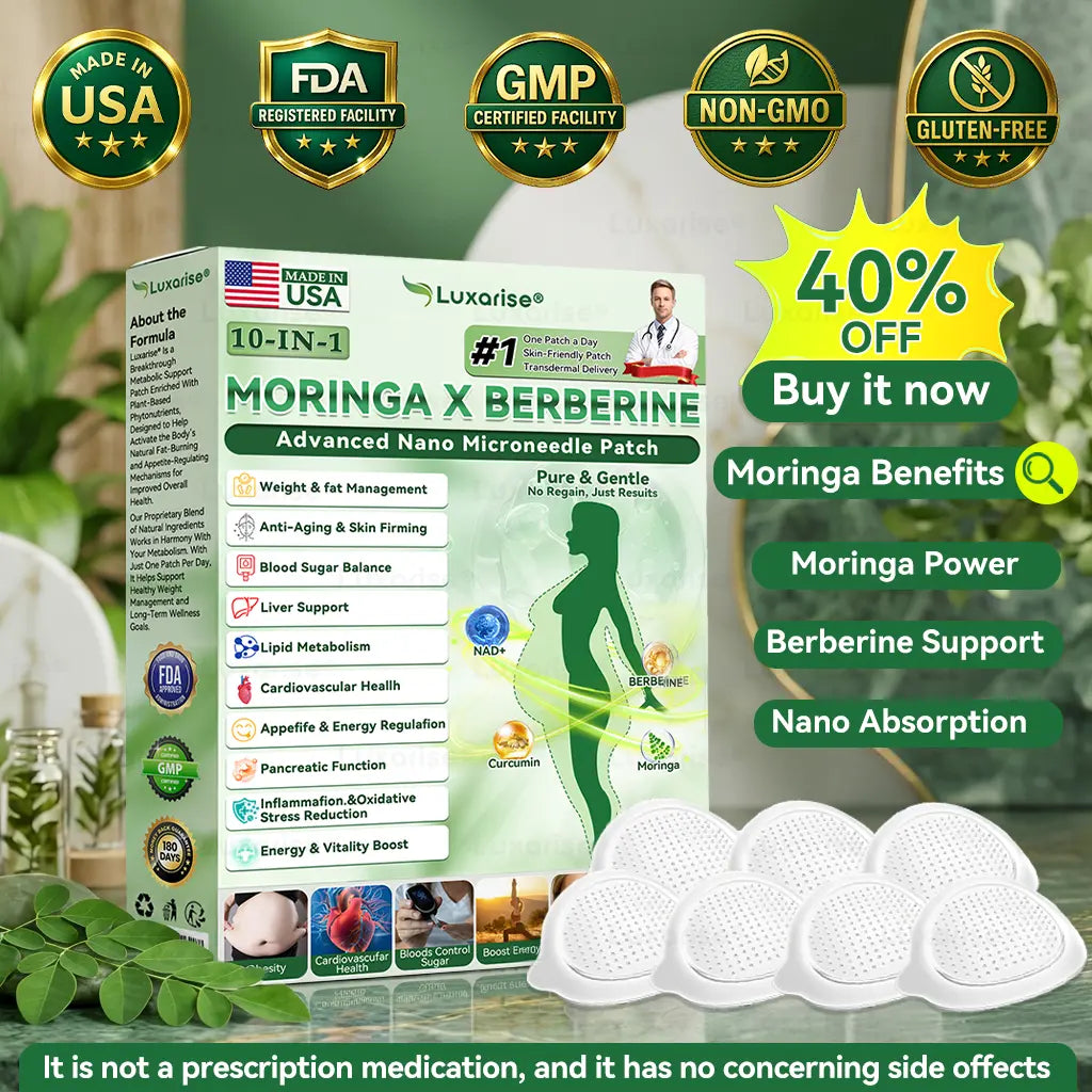Moringa & Berberine 10-in-1 Microneedle Patch