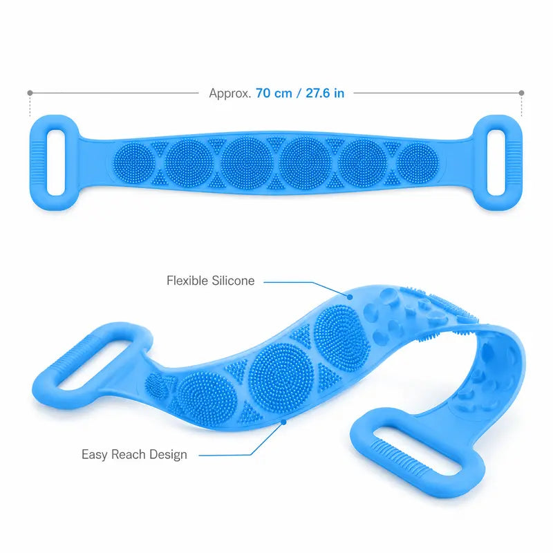 Lushbleu™ Double Sided Exfoliating Silicone Back Scrubber