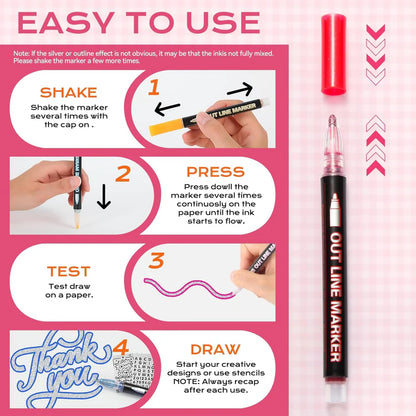 GlowLine Glitter Markers