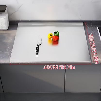 Lushbleu™ Stainless Steel Cutting Boards for Kitchen, (40 x 30cm/15.7 x 11.8 in)