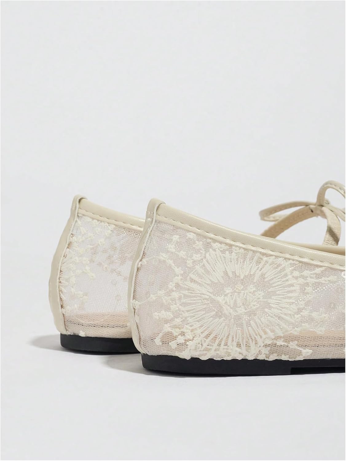 Lushbleu™ Polka Mesh Bow Flats