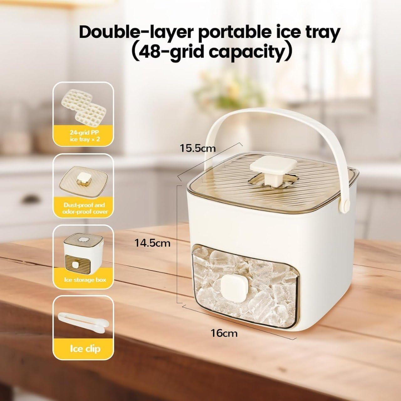 Lushbleu™ 2-in-1 Ice Cube Maker