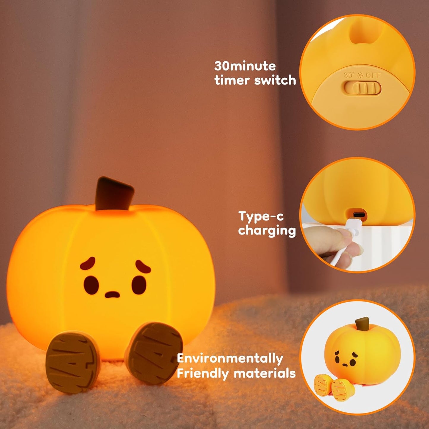 Squishy Pumpkin Light