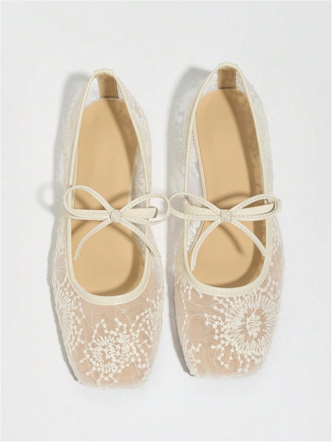 Lushbleu™ Polka Mesh Bow Flats