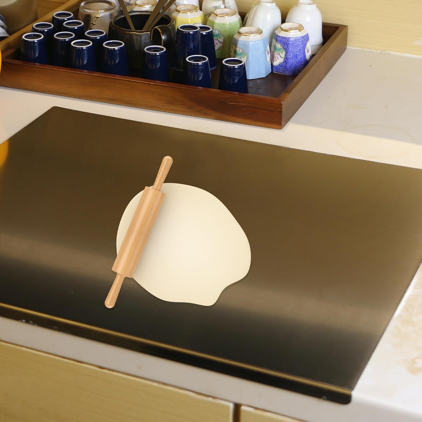 Lushbleu™ Stainless Steel Cutting Boards for Kitchen, (40 x 30cm/15.7 x 11.8 in)