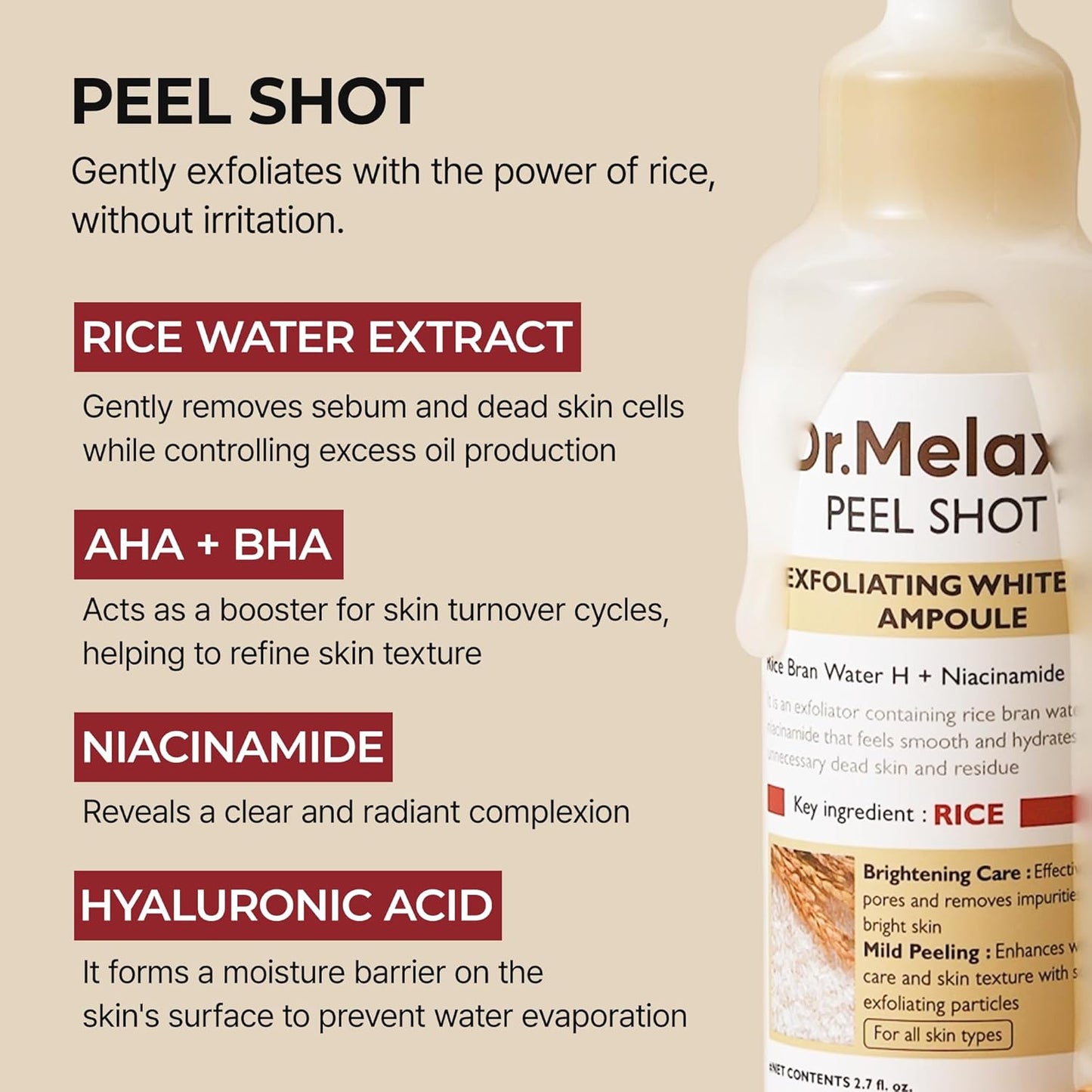 Dr. Melaxin Rice Luminous Glow Ampoule