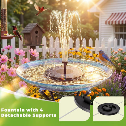 Solar Fountain for Kids and Bird Bath
