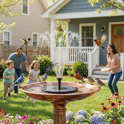 Solar Fountain for Kids and Bird Bath