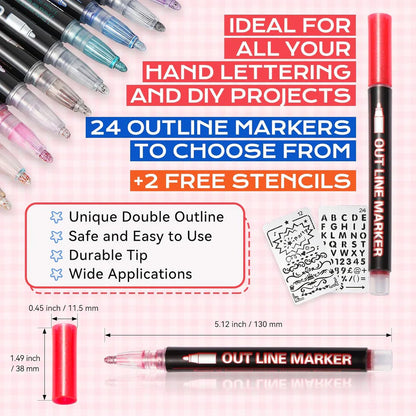 GlowLine Glitter Markers