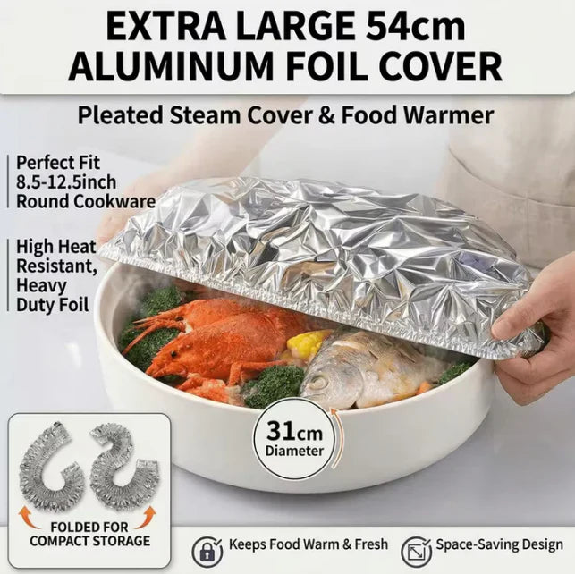 Lushbleu™ Reusable Aluminum Foil Food Cover