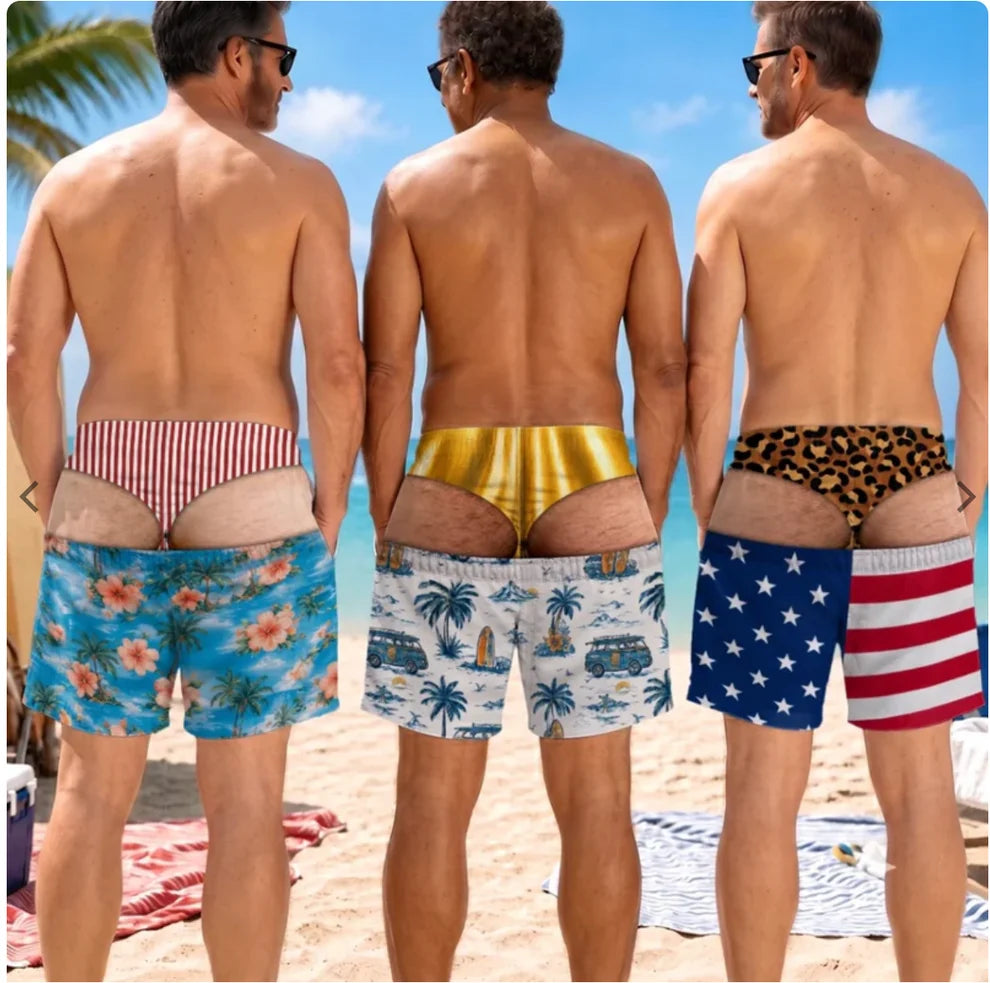 Lushbleu™ Cheeky Swim Trunks