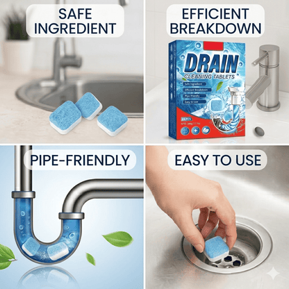 Lushbleu™ Drain Cleaning Tablets for Sinks & Pipes
