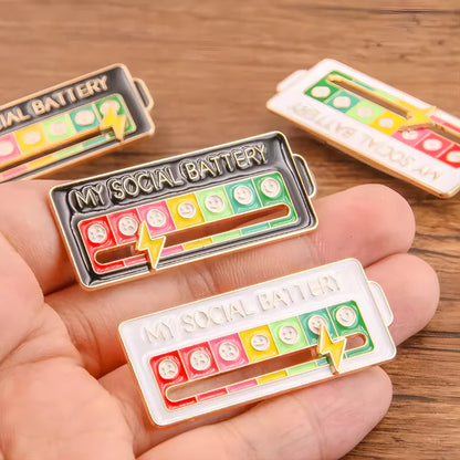 Lushbleu™ Social Battery Meter Pin