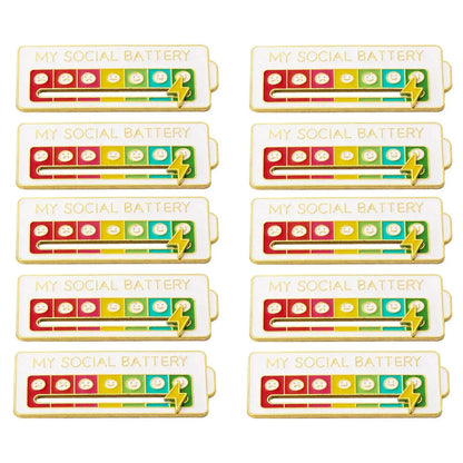 Lushbleu™ Social Battery Meter Pin