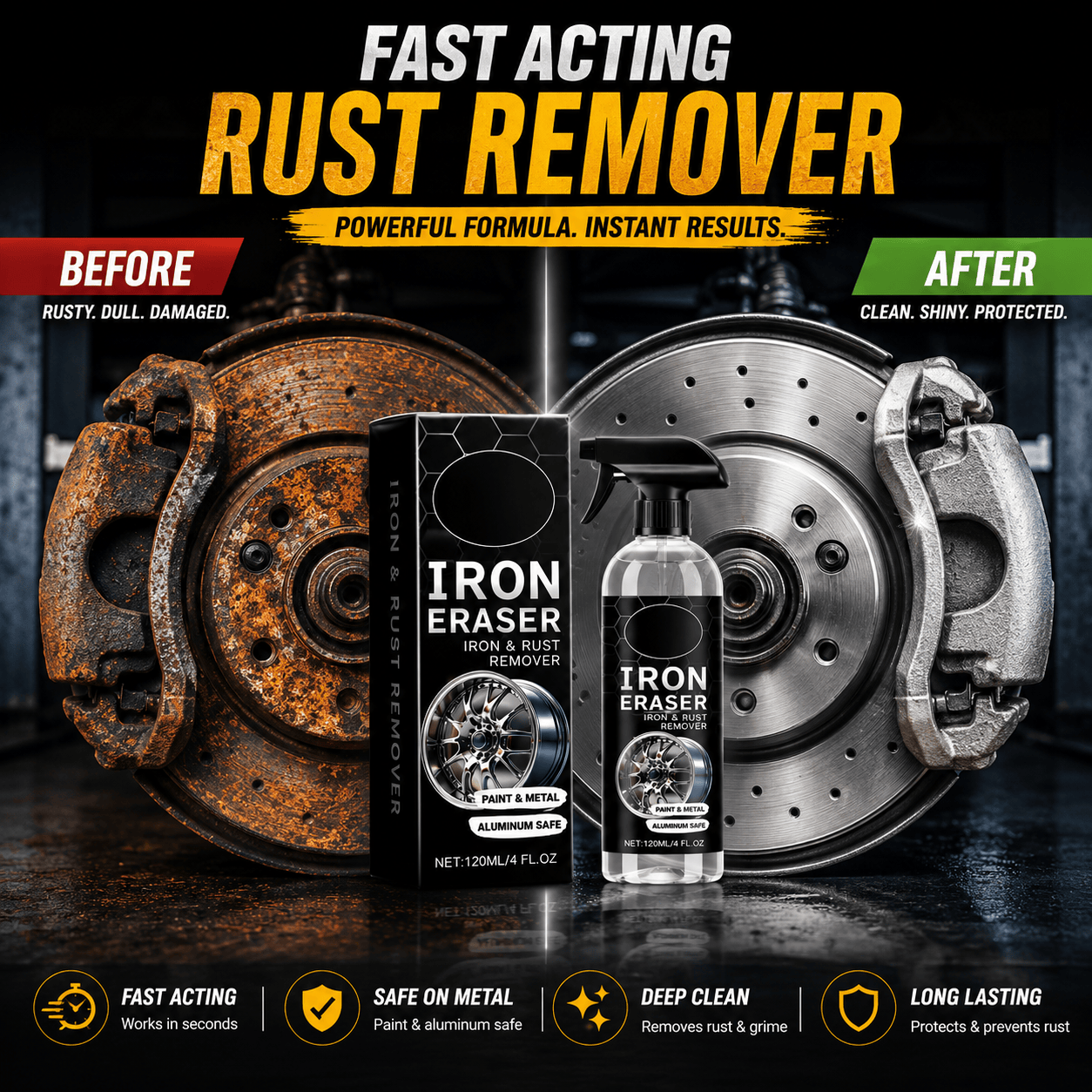 Lushbleu™ Car Rust Remover Spray Cleaner